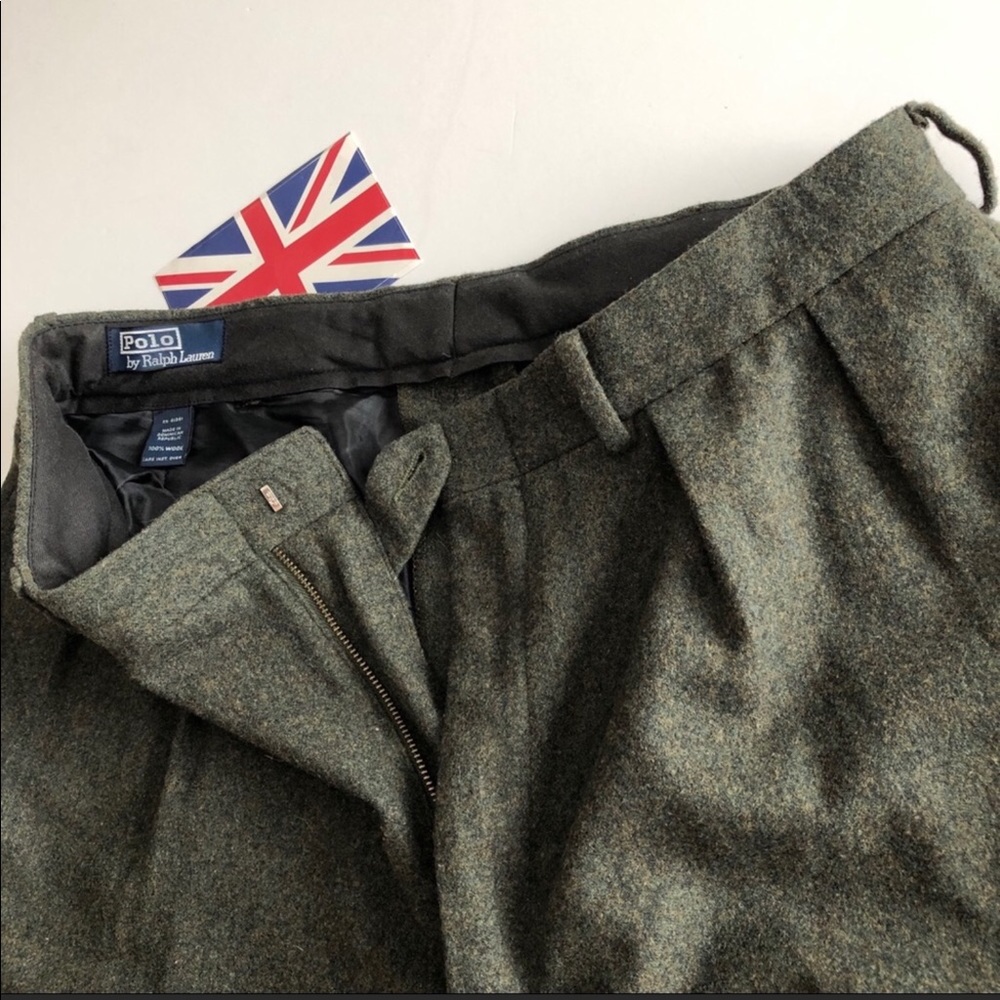 Polo by Ralph Lauren 100% Wool Olive Pants